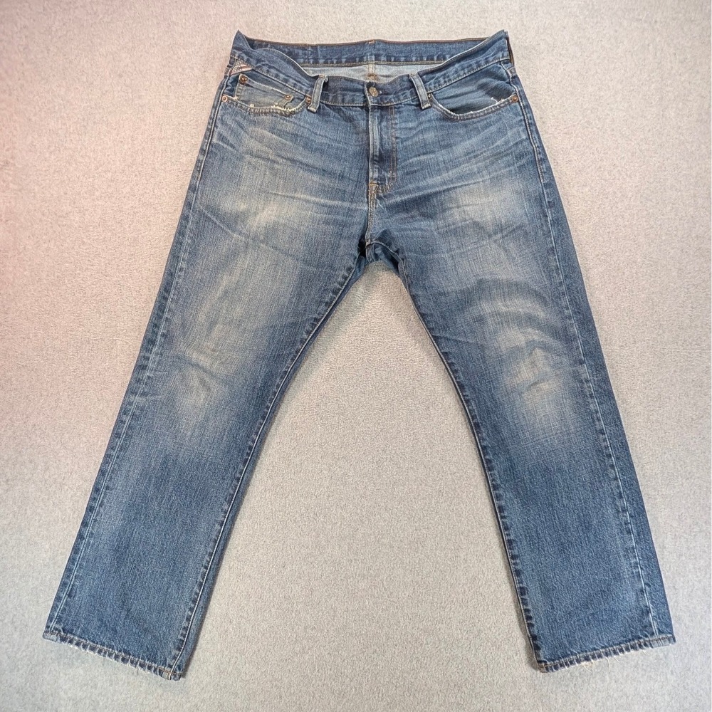 Denim & Supply Ralph Lauren Mens Straight Leg Jeans Blue Medium Wash 34x30 (36)